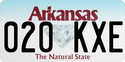 AR license plate 020KXE