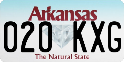 AR license plate 020KXG