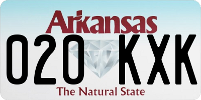 AR license plate 020KXK