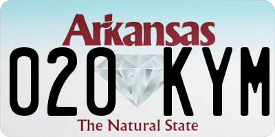 AR license plate 020KYM