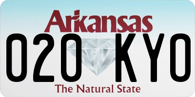 AR license plate 020KYO