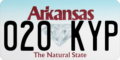 AR license plate 020KYP