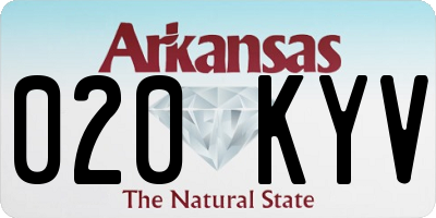 AR license plate 020KYV