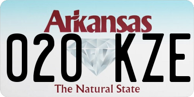 AR license plate 020KZE