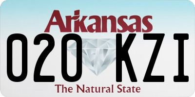 AR license plate 020KZI