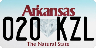 AR license plate 020KZL