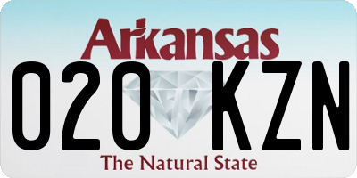 AR license plate 020KZN