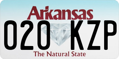 AR license plate 020KZP