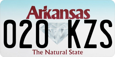 AR license plate 020KZS
