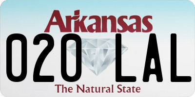 AR license plate 020LAL