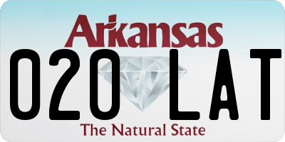 AR license plate 020LAT