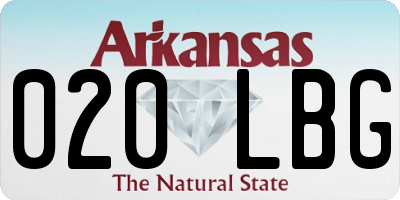 AR license plate 020LBG