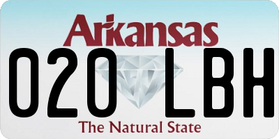 AR license plate 020LBH