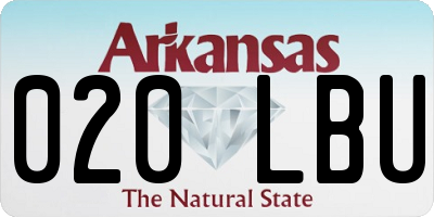 AR license plate 020LBU
