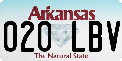 AR license plate 020LBV