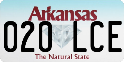 AR license plate 020LCE