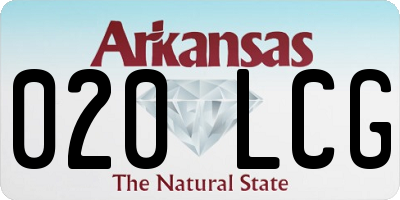 AR license plate 020LCG