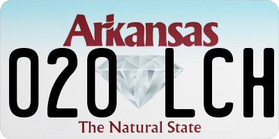 AR license plate 020LCH