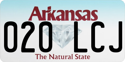 AR license plate 020LCJ