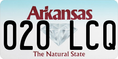 AR license plate 020LCQ