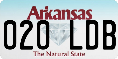 AR license plate 020LDB