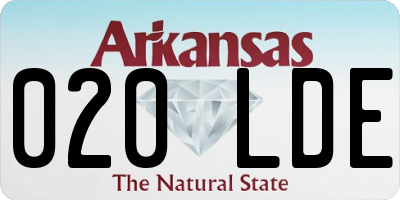 AR license plate 020LDE