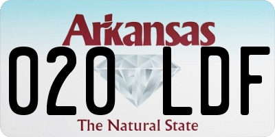 AR license plate 020LDF