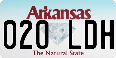AR license plate 020LDH
