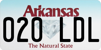 AR license plate 020LDL