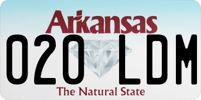 AR license plate 020LDM