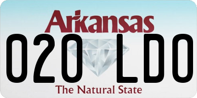 AR license plate 020LDO