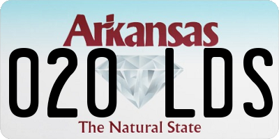 AR license plate 020LDS