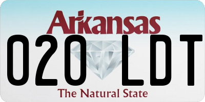 AR license plate 020LDT