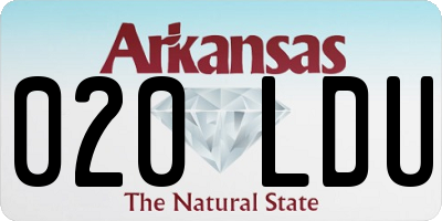 AR license plate 020LDU