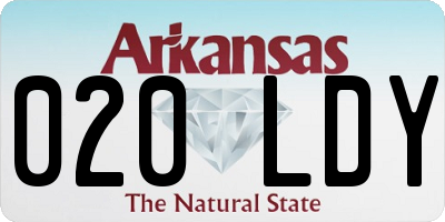 AR license plate 020LDY