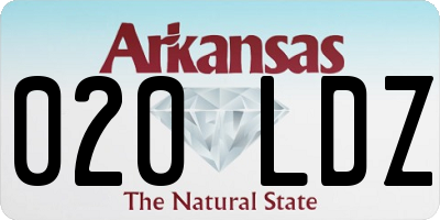 AR license plate 020LDZ