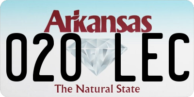 AR license plate 020LEC