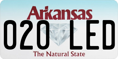 AR license plate 020LED