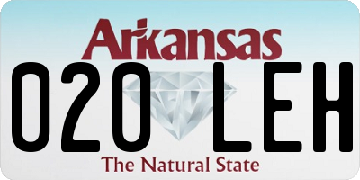 AR license plate 020LEH
