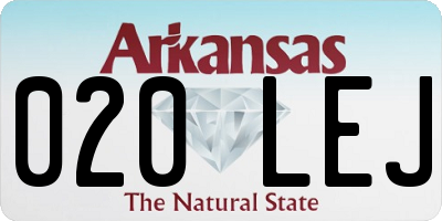 AR license plate 020LEJ