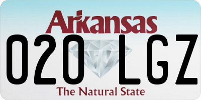 AR license plate 020LGZ