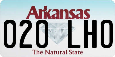 AR license plate 020LHO