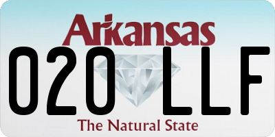 AR license plate 020LLF