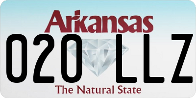AR license plate 020LLZ