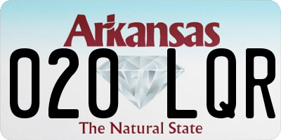 AR license plate 020LQR