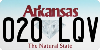 AR license plate 020LQV