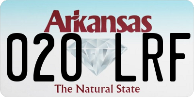 AR license plate 020LRF