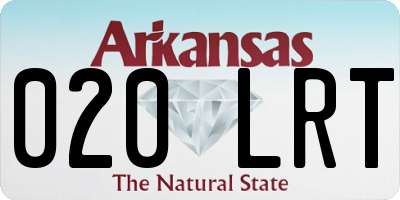 AR license plate 020LRT