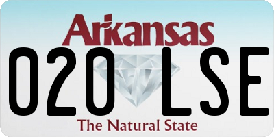 AR license plate 020LSE