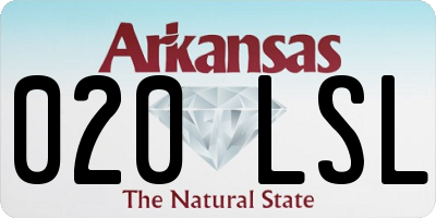 AR license plate 020LSL